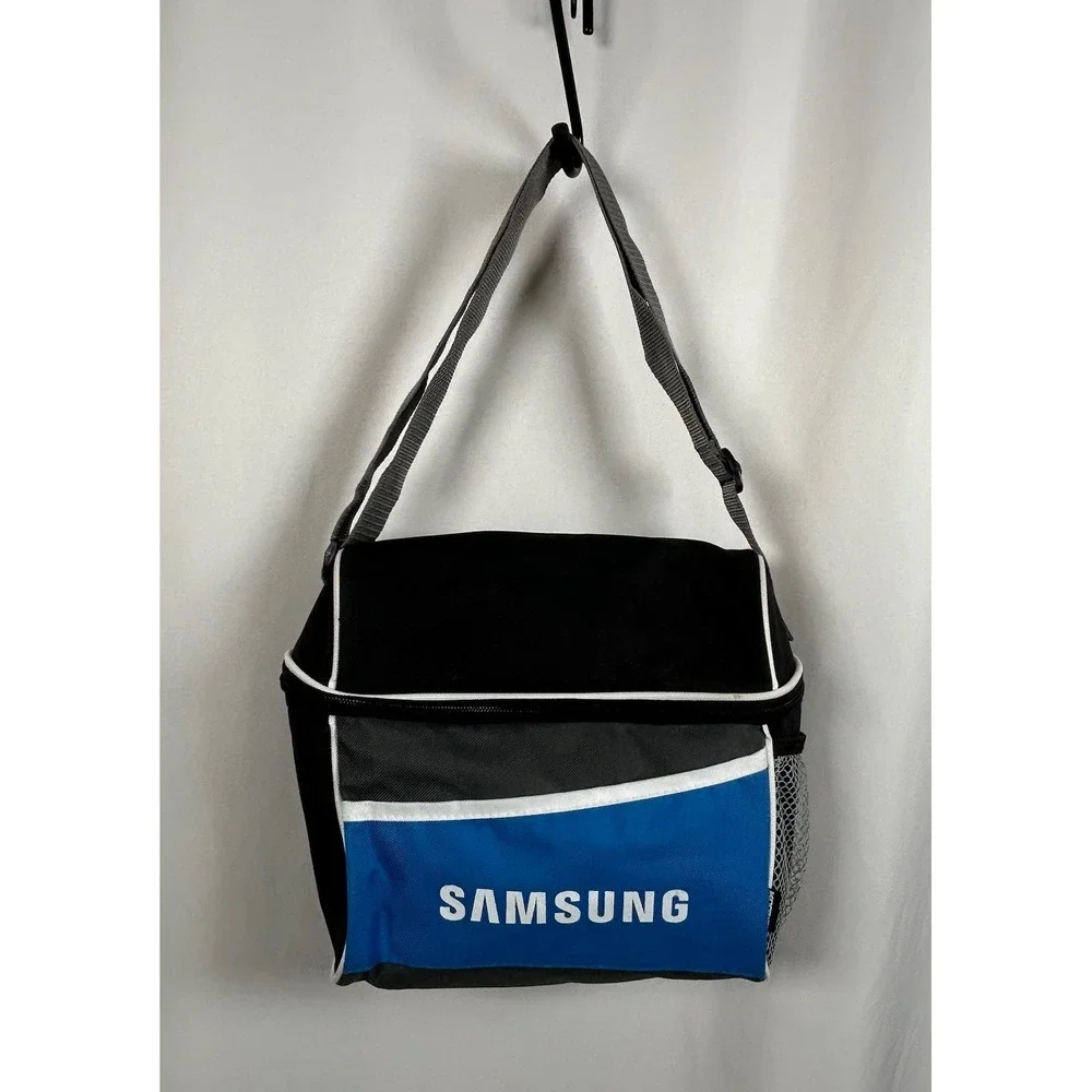 Koosie Samsung Insulated Blue Cooler Lunch Bag, Zip Shoulder Strap 10